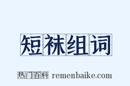 短袜组词是什么意思的图片